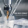 MACXCOIP Metric 4Pcs M35 Cobalt Drill Bit Set, 12mm HSS
