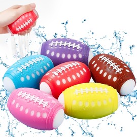 Reusable Water Balloons, 6Pcs Sponge Sports Ball Water Balloons Summer Toys for Kids, Outdoor Games Toys for Backyard Lawn Beach Water Play, Fun Games for Boy and Girl