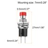sourcing map 20 Pcs 1A 250V AC 7mm Mini Momentary