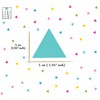 Triangle Wall Stickers Rainbow Colours Kids Home Wall Art Decor