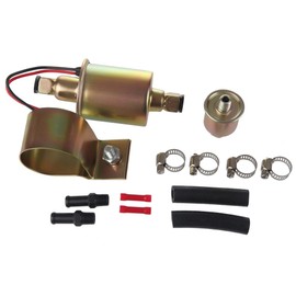 GA8012S E8012S FD0002 P60430 EP12S 6414671 Low Pressure (2.5-4PSI)12V Heavy Duty Gas Diesel In-Line In-Tank Electric Fuel Pump With Installation Kit Metal Solid Petro Gasoline or Diesel Engine