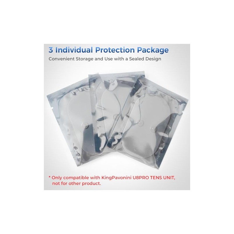 KingPavonini U8PRO TENS Unit Replacement Pads, Only Compatible with U8PRO