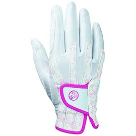 Casco Golf Gloves, Glossy Gloves, Golf Gloves, Women's SF-1918LR, Cherry Blossom (White) One Size Fits All