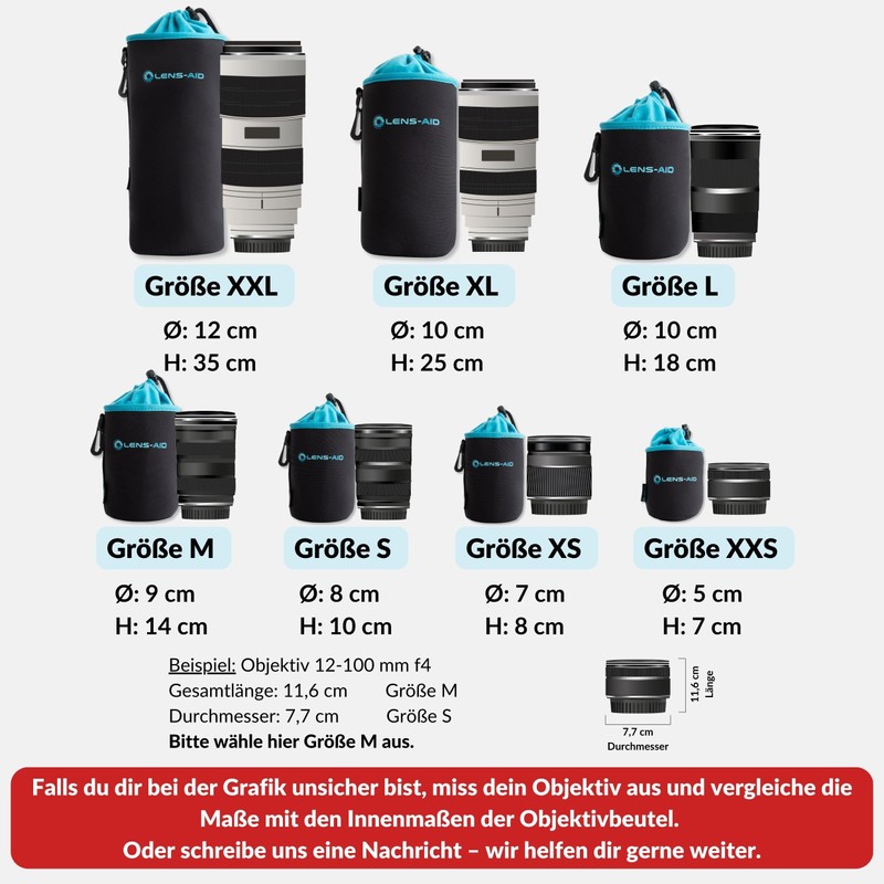 Lens-Aid Lens Pouch DSLR Lens