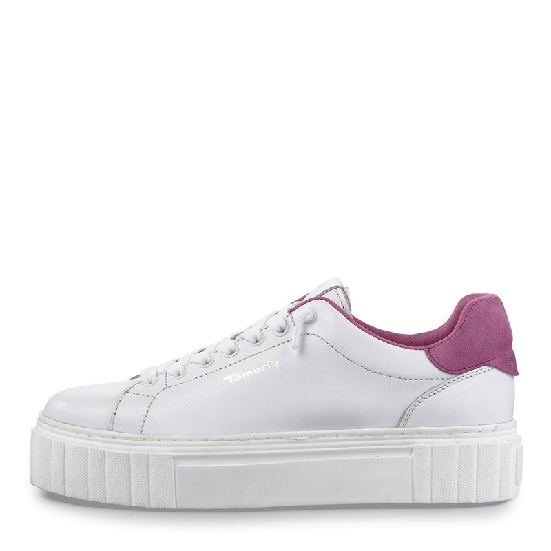 Tamaris Women's Trainers, White pink