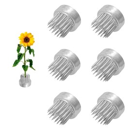 Japanese Flower Frog Mini Kenzan Floral Frog 23mm/0.9inch Diameter Ikebana Flower Arranger Holder Stainless Steel Pin for Small Vase (6Pcs)