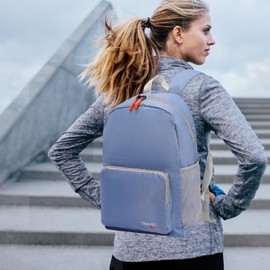 20-35L Lightweight Foldable Backpack, Student Backpack, Small Rucksack Water Resistant Durable Packable Backpacks for Women Men Outdoor Camping Travelling Walking Hiking Biking (Blue)