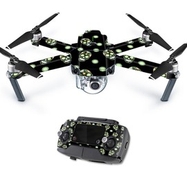 MightySkins Skin Compatible with DJI Mavic Pro Quadcopter Drone - Nighttime Skulls | Protective, Durable, and Unique Vinyl Decal wrap Cover | Easy to Apply, Remove | Made in The USA