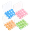 48Pcs Tapones de Oídos para Dormir, Tapones Oídos de Silicona