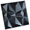 Art3d 3D Paneling Textured 3D Wall Design, Black Diamond, 19.7"