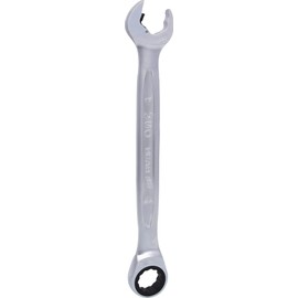 KS Tools 503.5217 DUO GEARplus combination spanner set with ratchet mechanism in ring and open jaw 17mm
