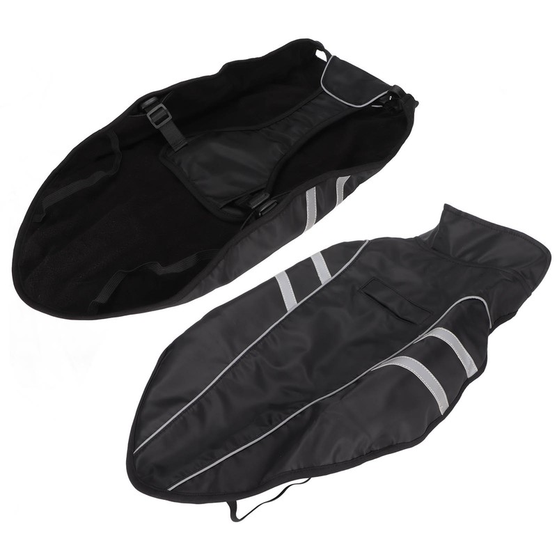 Dog Rain Jacket Lightweight Adjustable Waterproof Pet Poncho with Reflective