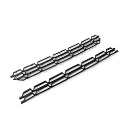 G-PLUS Front Upper & Lower Grille Insert Snap On Insert Compatible with Chevy Silverado 1500 2016-2018,Black