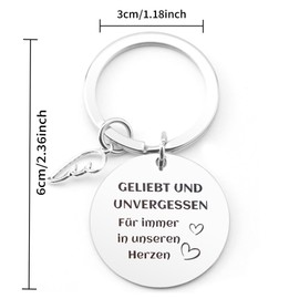 Sympathy Gift Keyring Sympathy Gifts For Survivors Consolation Gifts Mourning Gift Consolation Gift For Mourning Condolence Gift Memory Gift Sympathy Gifts, silver