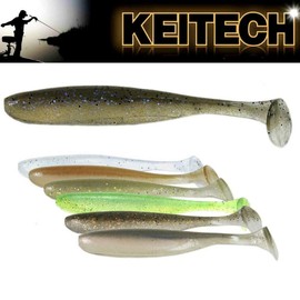 KEITECH Easy Shiner 76 mm, 100 mm, 114 mm, 127 mm Rubber Fish Bait, Soft Bait Lures for Perch, Zander, Pike