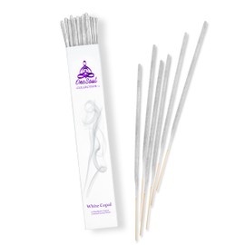 OneSoul Collection White Copal Incense Sticks, Natural Incense Sticks, Premium Incense Sticks for Aromatherapy, Hand-Rolled Artisan Meditation Incense, 90-Mins Burn Time, 11 Inches, Pack of 20