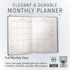 Gallery Leather Desk Monthly Planner 2026, Elegantly Bound Calendar Planner