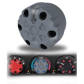 Toyota Tacoma AC Control Knob Replacement - Tacoma Heater Knobs, Tacoma Climate Control Knobs, Dash Knob for 2005-2015 2nd Gen Tacoma - Durable Black Polymer with Easy Installation