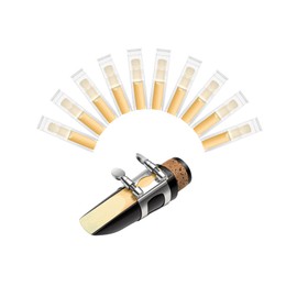 New bee 10pcs Bb Clarinet Reeds Strength 3.5 Individually Packed with Reed Case, Thinner Reed Tip Advanced Cutting Technology for Clarinet Beginner and Player
