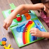 CHRORINE 10 Pcs Felt Fabric Sheets Self Adhesive Felt Sheets