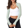 Women Open Front Bolero Shrugs Athletic Sport Long Sleeve Shrugs