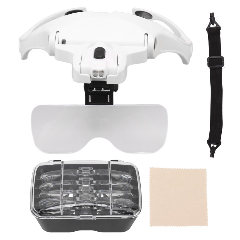 Headband Magnifier Hands Free 1X 1.5X 2X 2.5X 3 .5X