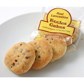 Real Lancashire Eccles Cakes | Traditionally Handmade with Pure Butter & Dried Currants | British Snacks | Fruity & Tasty Cake for Breakfast & After Meal | 5.29 Oz | 4 Cakes (Pack of 4)