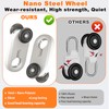 Curtain Track Rollers, Mute Curtain Tracks Pulley Heavy Duty Drop