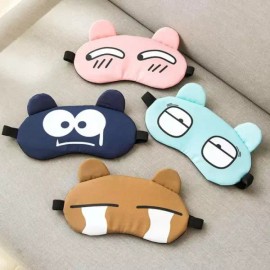 귀여운 암막 캐릭터수면안대 어린이 수면안대 온열 잇템 추천 [파랑] Cute Blackout Character Sleep Mask for Children Heat-Generating Item Recommendation [Blue]