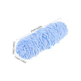 SEWACC 3 Rolls Chenille Wool Yarn for Handcrafts Soft Durable Knitting Yarn for DIY Crafts Comfortable Weaving Material Sky Blue for Scarves Hats and Accessories