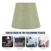SHINEOFI 1Pc Lampshade, Farmhouse Fabric Lamp Cover Replacement E14 Light