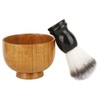 Shave Brush and Bowl,Comfortable Handle Men Shaving Brush | Reusable