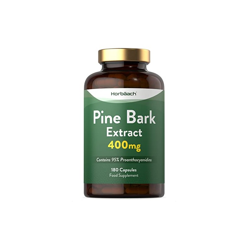 Pine Bark Extract 400mg | 180 Capsules | No Artificial