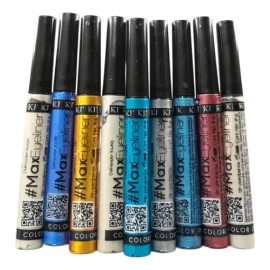 Kit De 10 Delineadores Líquidos De Ojos Kj Colores Metálicos                                                                                          