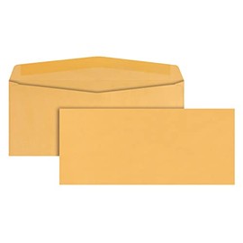 Quality Park Kraft Envelopes, #12, 4-3/4 x 11, 28lb, Brown Kraft, 500/Box (11462)
