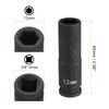 HARFINGTON 2pcs Deep Impact Socket 3/8" Square Drive by 12mm