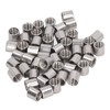 50Pcs Coupling Nut Round 304 Stainless Steel Rod Connector Nut