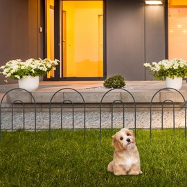 LEMY 35 Pack Decorative Garden Fence, Animal Barrier Fences Rustproof for Outdoor Border Edge, Patio, Lawns