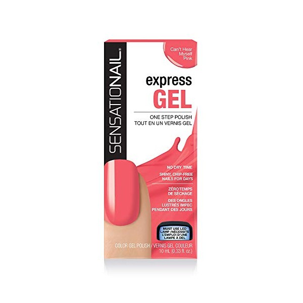 SensatioNail Express Gel Polish Can't hear myself pink, 1er Pack (1 x 10 ml)
