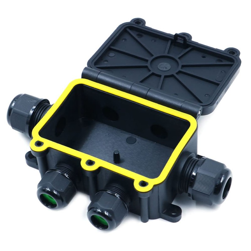 ZONADAH 6-Way IP68 Waterproof Electrical Cable Wire Connector Junction Box