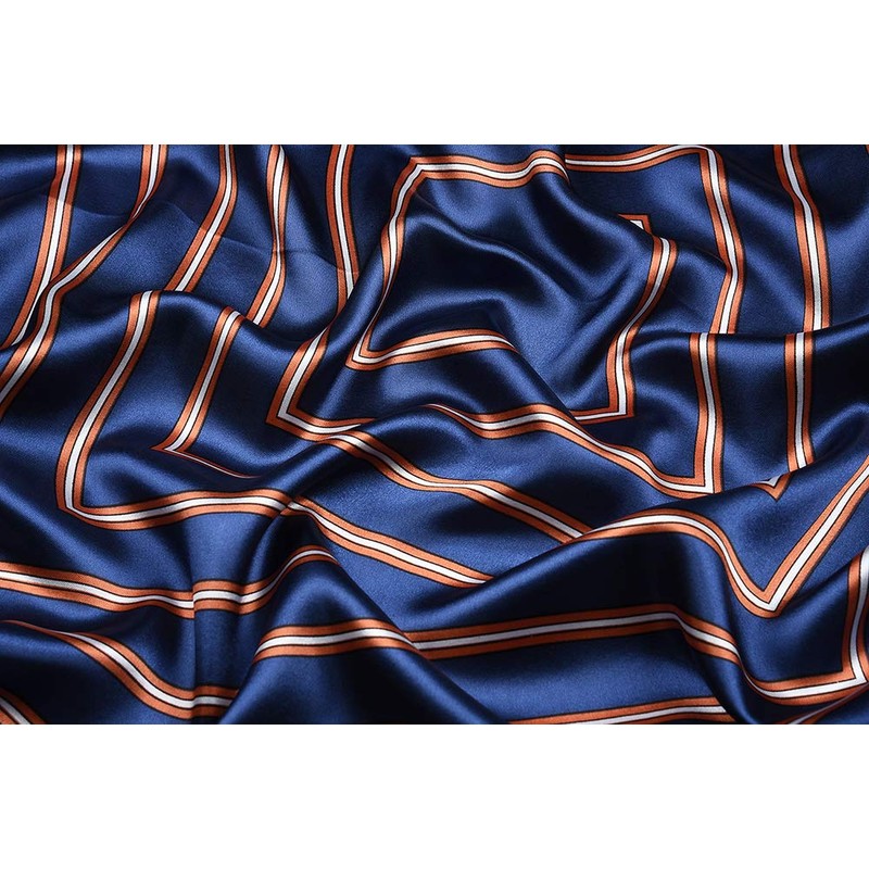 corciova Bufanda cuadrada de seda para mujer, 35 x 35