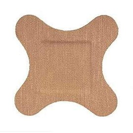 Hartmann 555903 Flex-Band Fabric Adhesive Bandage, 4-Wings, 3" Width, 3" Length, Pack of 50