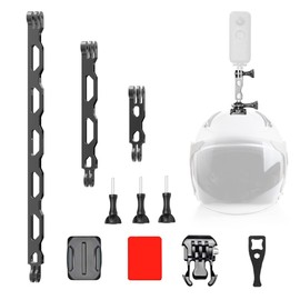MomenTrue All Aluminum Alloy Extension Arm Kit Metal Pole Mount Helmet Stick Extension Arm Mount for GoPro Hero 12 11 10 9 8 7 6 5 Black,Session 5/4/3, OSMO Action,Insta360 One X3/X2/X/R/Go and More