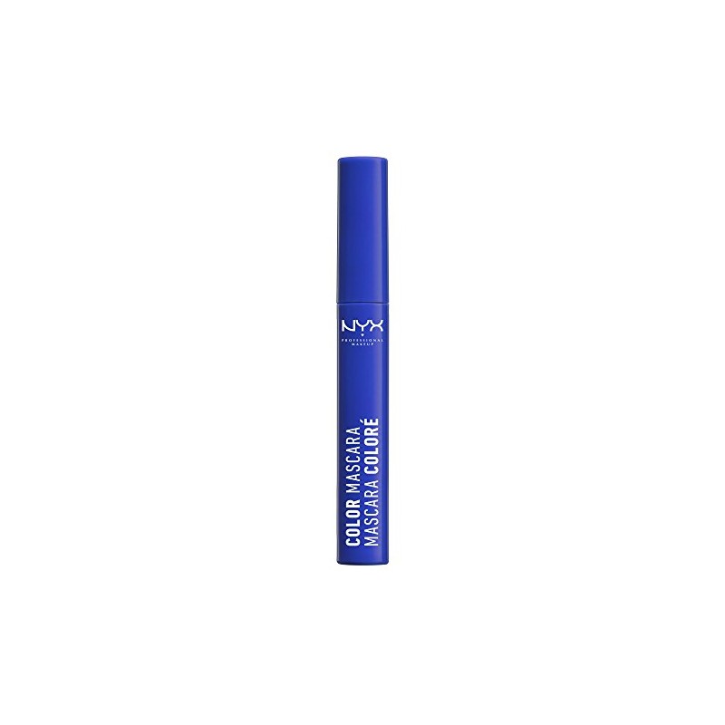 NYX Cosmetics color Mascara, Azul, 0.32 onzas