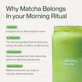Matcha Made Premium Organic Stone Ground Powder - Latt Grade - Polvo de t verde Matcha japons puro - Alternativa de caf 1.76 oz                       