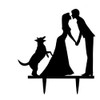YAMI COCU Wedding Cake Toppers With Dog Party Engagement Decoration