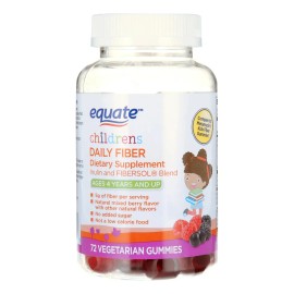 Equate Children S Suplemento De Fibra Para Niños 72 Gomitas Frutos Rojos