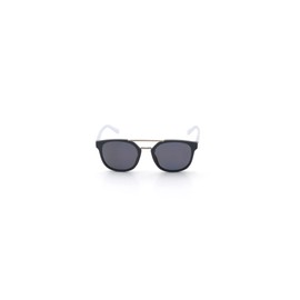 Nautica Men's N3637SP Round Sunglasses, Matte Grey/Grey Polarized, 54 mm