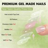 SXVME Press On Nails Short - Pastel Dusty Pink False