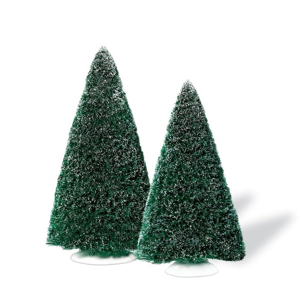 Department 56 Accessories for Villages Large Frosted Sisal Trees Accessory